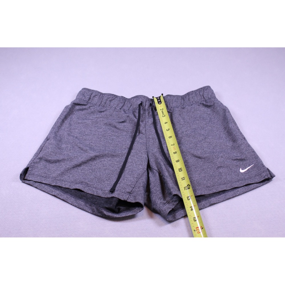 Nike Womens Dri-FIT Training Shorts Gray Heathered Drawstring Size Small - Picture 2 of 5